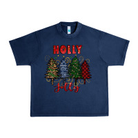Navy holly jolly Christmas trees Urban Heavy Tee - RanaPortraitStore