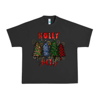 Pigment Black holly jolly Christmas trees Urban Heavy Tee - RanaPortraitStore