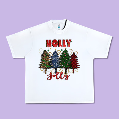 Holly Jolly Christmas Trees Urban Heavy Tee Designed By Ranaportraitstore