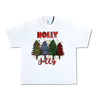 White holly jolly Christmas trees Urban Heavy Tee - RanaPortraitStore