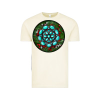 Vintage Arctic Christmas Round Turquoise Gemstone Vintage Tee - RanaPortraitStore