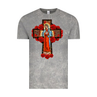 Lady Of Guadalupe Rose Cross, Vintage Tee | Teevron