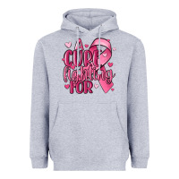 Heather Grey a cure fighting for Heavyweight Hoodie - MaliasSmallBusiness