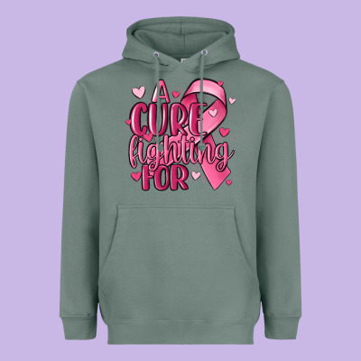 A Cure Fighting For Heavyweight Hoodie Designed By Maliassmallbusiness