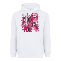 White a cure fighting for Heavyweight Hoodie - MaliasSmallBusiness
