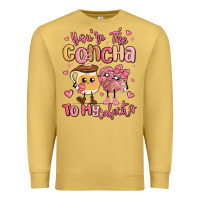 Antique Gold youre the concha to my cafecito mexican pan dulce Premium Sweatshirt - MaliasSmallBusiness