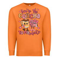 Carrot youre the concha to my cafecito mexican pan dulce Premium Sweatshirt - MaliasSmallBusiness