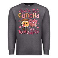 Charcoal Heather youre the concha to my cafecito mexican pan dulce Premium Sweatshirt - MaliasSmallBusiness