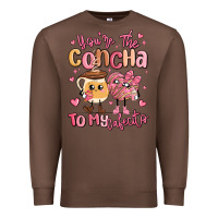 Chestnut youre the concha to my cafecito mexican pan dulce Premium Sweatshirt - MaliasSmallBusiness