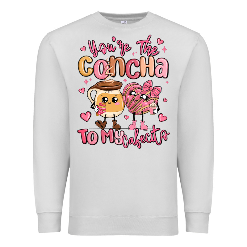 Youre The Concha To My Cafecito Mexican Pan Dulce Premium Sweatshirt by MaliasSmallBusiness | Teevron