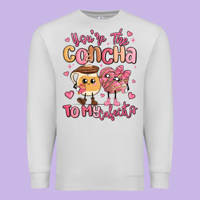 Youre The Concha To My Cafecito Mexican Pan Dulce Premium Sweatshirt Designed By Maliassmallbusiness