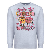 Heather Grey youre the concha to my cafecito mexican pan dulce Premium Sweatshirt - MaliasSmallBusiness