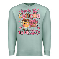 Seafoam youre the concha to my cafecito mexican pan dulce Premium Sweatshirt - MaliasSmallBusiness