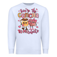 White youre the concha to my cafecito mexican pan dulce Premium Sweatshirt - MaliasSmallBusiness