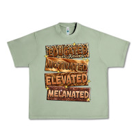 Oil Green Educated motivated elevated melanated Urban Heavy Tee - Zillion Design Studio