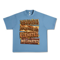 Pebble Blue Educated motivated elevated melanated Urban Heavy Tee - Zillion Design Studio