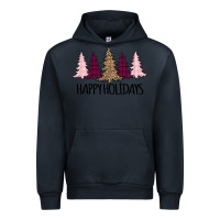 Navy Happy Holidays Tree Urban Hoodie - Bettercallsaul