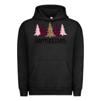 Pigment Black Happy Holidays Tree Urban Hoodie - Bettercallsaul