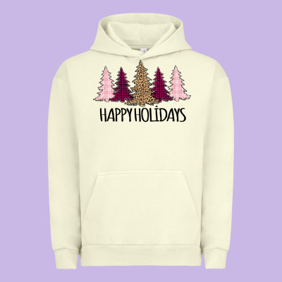 Happy Holidays Tree Urban Hoodie Designed By Bettercallsaul