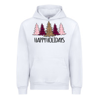White Happy Holidays Tree Urban Hoodie - Bettercallsaul