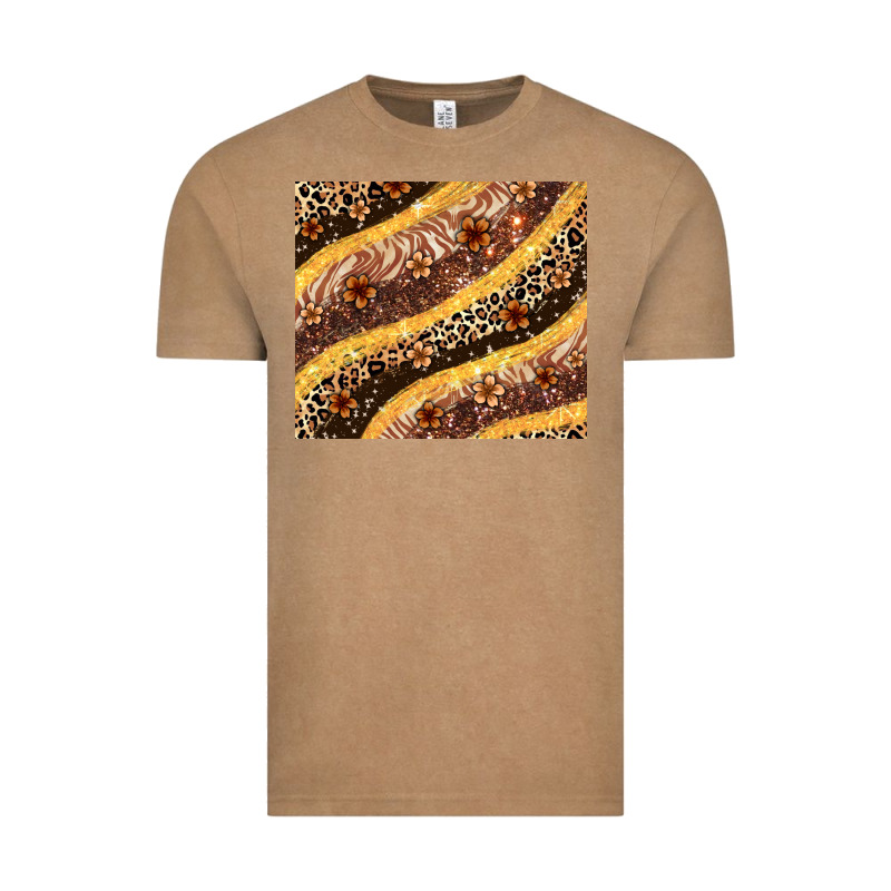 Melanin Leopard Glitter Vintage Tee by Zillion Design Studio | Teevron