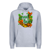 Heather Grey St.Patrick's Good Luck Premium Hoodie - BundleAndBundleShop