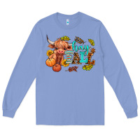 Colony Blue hay fall heifer Long Sleeve Tee - AdoDesignShop