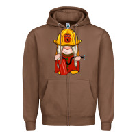 Chestnut firefighter gnomes Zipper Hoodie - Artiststas