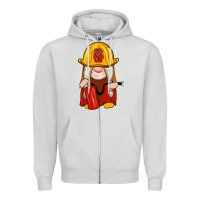 Dove Grey firefighter gnomes Zipper Hoodie - Artiststas