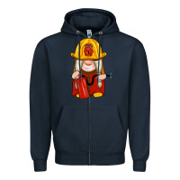 Navy firefighter gnomes Zipper Hoodie - Artiststas