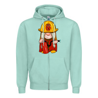 Seafoam firefighter gnomes Zipper Hoodie - Artiststas