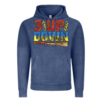 Vintage Denim 3 up 3 down softball Vintage Hoodie - texasbilliewilder