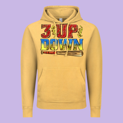 Vintage Hoodie 3 up 3 down softball