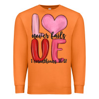 Carrot love never fails valentine s day Premium Sweatshirt - MaliasSmallBusiness