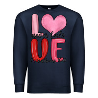 Navy love never fails valentine s day Premium Sweatshirt - MaliasSmallBusiness