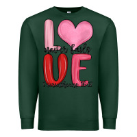 Sports Green love never fails valentine s day Premium Sweatshirt - MaliasSmallBusiness