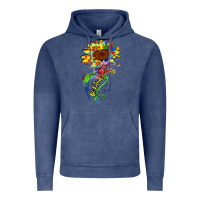 Vintage Denim be kind autism sunflower Vintage Hoodie - Zillion Design Studio