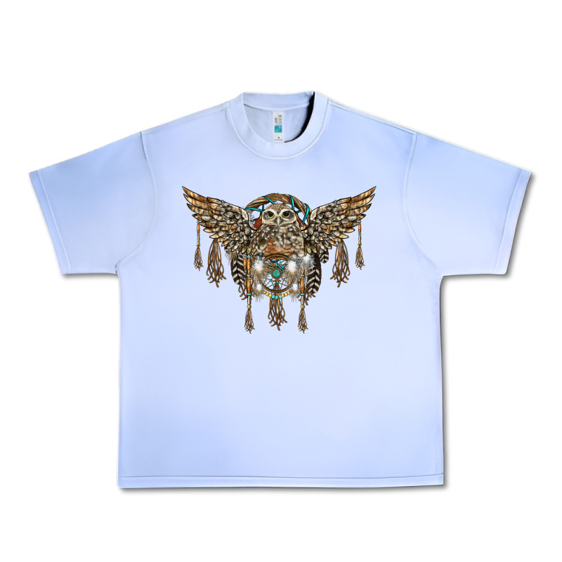 Native Dream Catcher With Owl Urban Heavy Tee by BarkalooDesign | Teevron