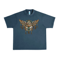 Midnight Navy native dream catcher with owl Urban Heavy Tee - BarkalooDesign