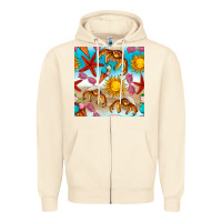 Sandshell beach seamless pattern Zipper Hoodie - BundleAndBundleShop