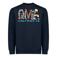 Navy qma qualified medical aide Heavyweight Sweatshirt - Zillion Design Studio