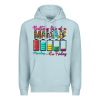 Blue Mist Battery Life Of A Mama Premium Hoodie - BundleAndBundleShop