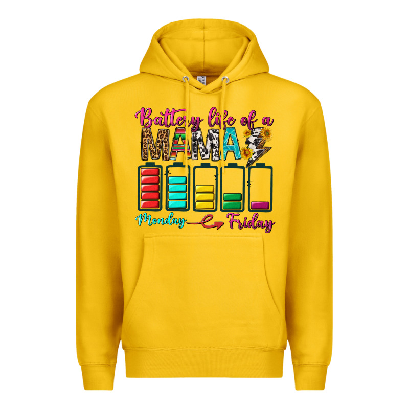 Battery Life Of A Mama Premium Hoodie by BundleAndBundleShop | Teevron