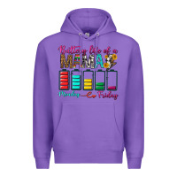 Purple Battery Life Of A Mama Premium Hoodie - BundleAndBundleShop