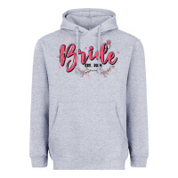 Heather Grey bride Heavyweight Hoodie - MaliasSmallBusiness