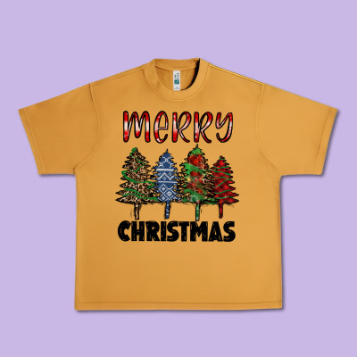 Merry Christmas Trees Urban Heavy Tee Designed By Ranaportraitstore