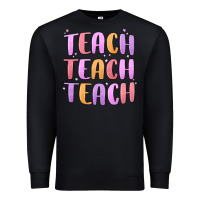 Black teach teach varsity Premium Sweatshirt - MaliasSmallBusiness