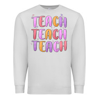 Dove Grey teach teach varsity Premium Sweatshirt - MaliasSmallBusiness