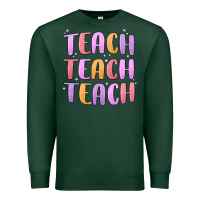 Sports Green teach teach varsity Premium Sweatshirt - MaliasSmallBusiness