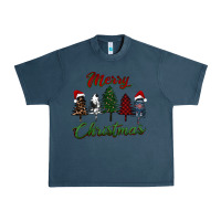 Midnight Navy merry christmas trees Urban Heavy Tee - RanaPortraitStore